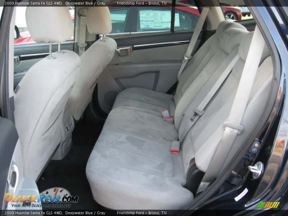 2009 Hyundai Santa Fe GLS 4WD Deepwater Blue / Gray Photo #18