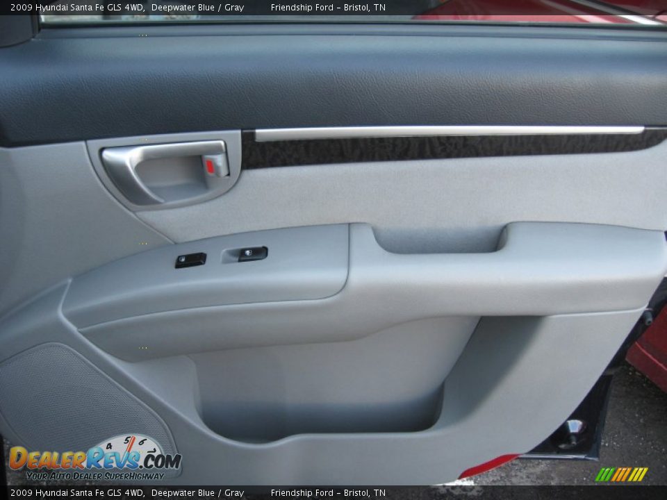 2009 Hyundai Santa Fe GLS 4WD Deepwater Blue / Gray Photo #23