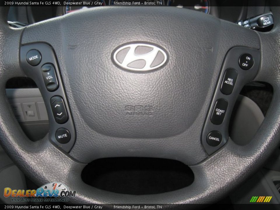 2009 Hyundai Santa Fe GLS 4WD Deepwater Blue / Gray Photo #29