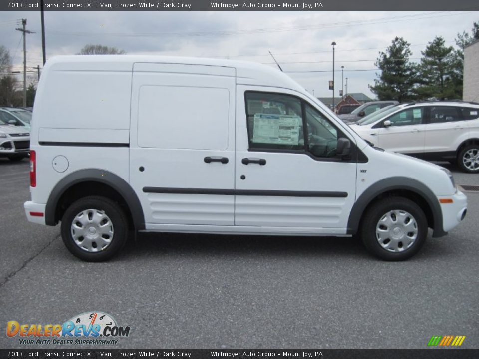 2013 Ford Transit Connect XLT Van Frozen White / Dark Gray Photo #2