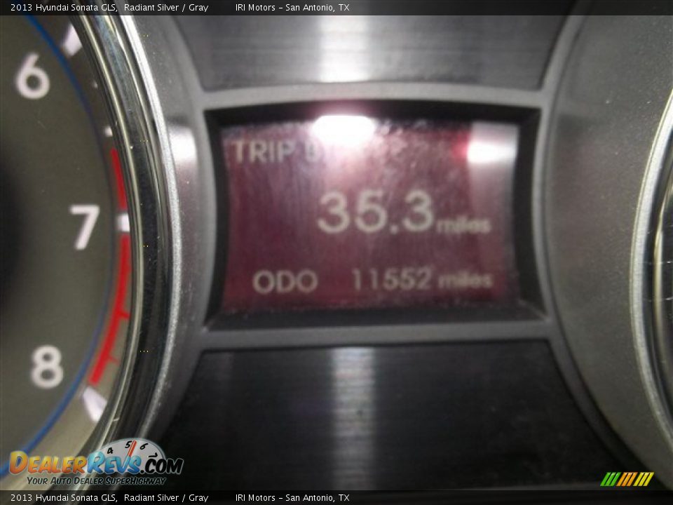 2013 Hyundai Sonata GLS Radiant Silver / Gray Photo #11