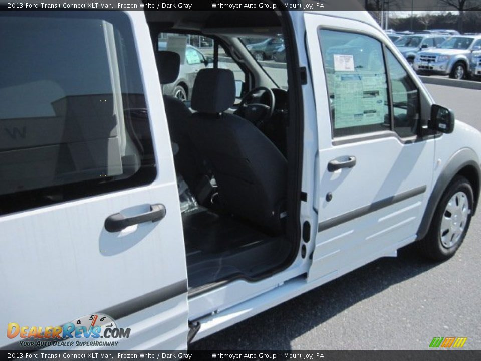 2013 Ford Transit Connect XLT Van Frozen White / Dark Gray Photo #7