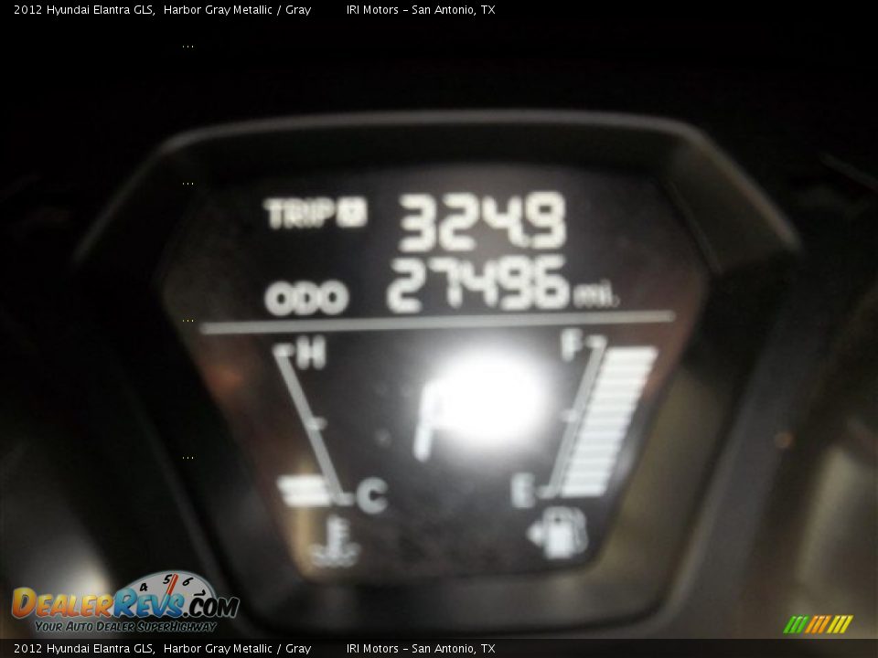 2012 Hyundai Elantra GLS Harbor Gray Metallic / Gray Photo #9