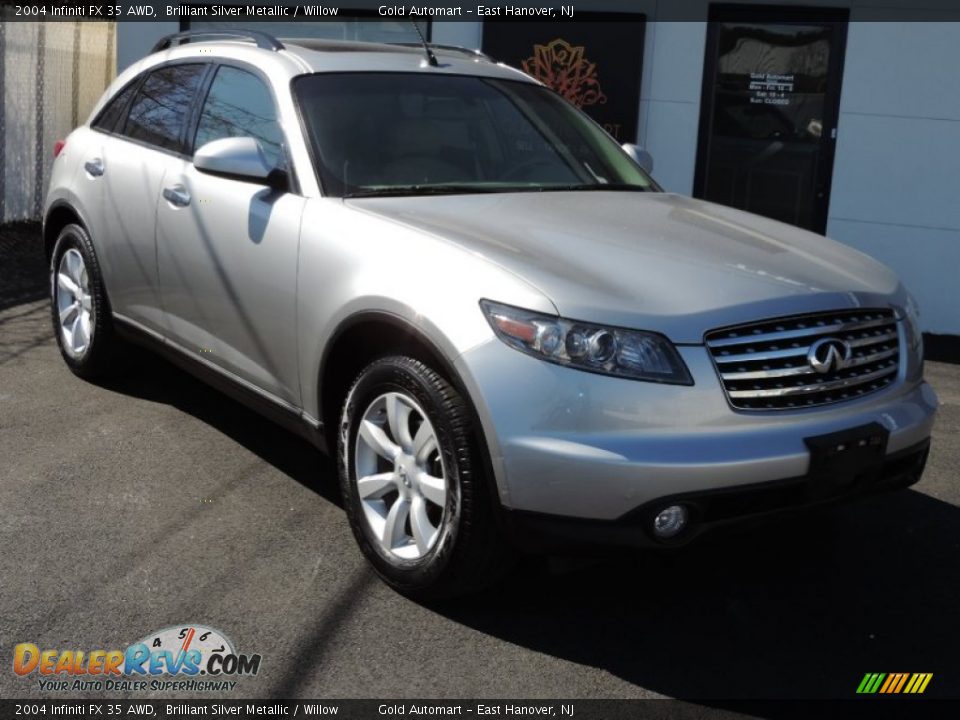 2004 Infiniti FX 35 AWD Brilliant Silver Metallic / Willow Photo #1