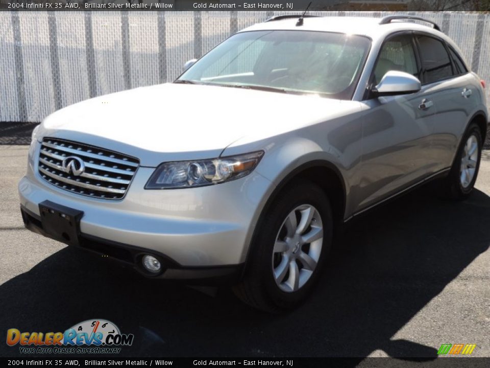 2004 Infiniti FX 35 AWD Brilliant Silver Metallic / Willow Photo #3