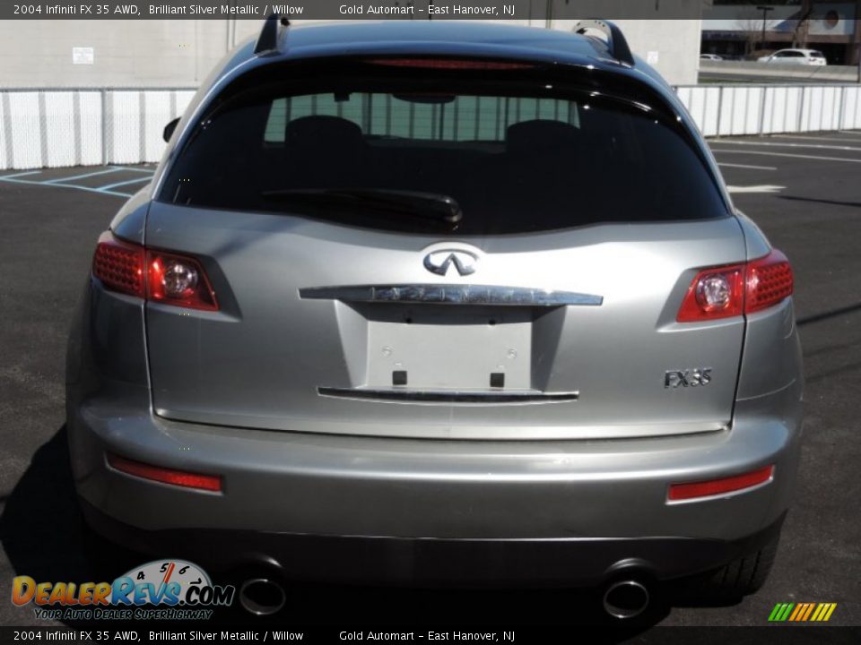 2004 Infiniti FX 35 AWD Brilliant Silver Metallic / Willow Photo #5