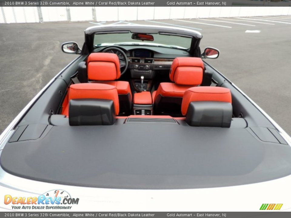 2010 BMW 3 Series 328i Convertible Alpine White / Coral Red/Black Dakota Leather Photo #5