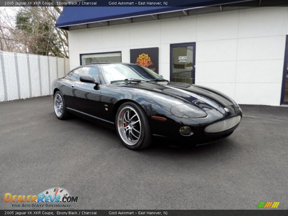 2005 Jaguar XK XKR Coupe Ebony Black / Charcoal Photo #2