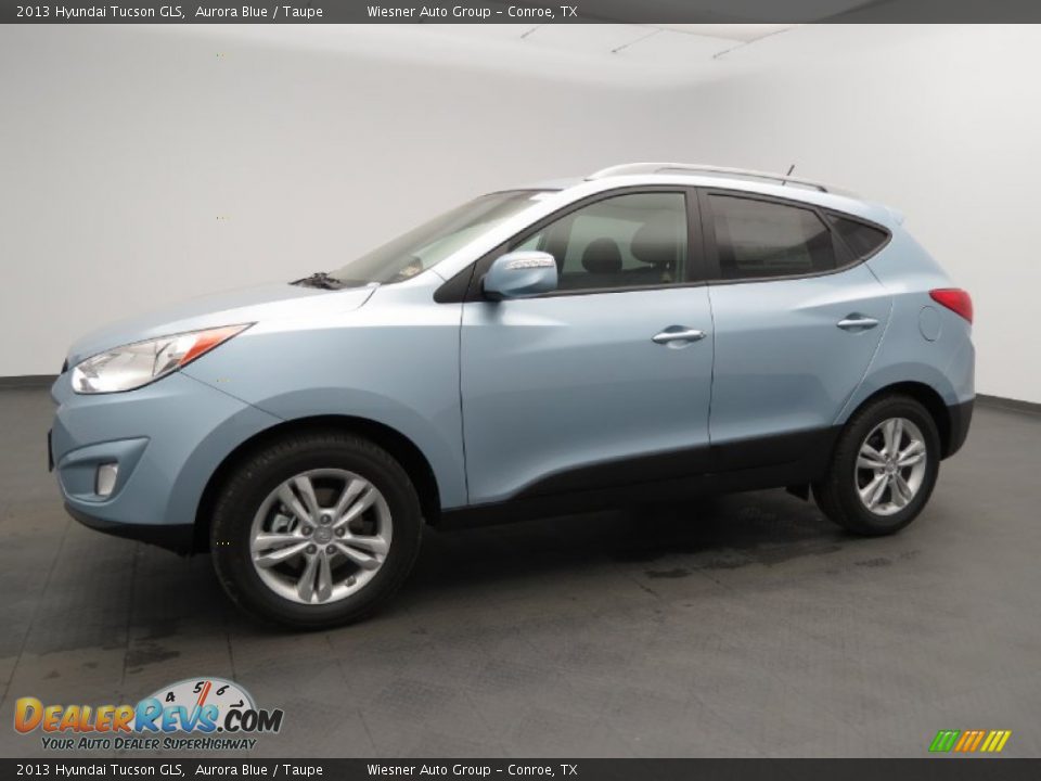 2013 Hyundai Tucson GLS Aurora Blue / Taupe Photo #1