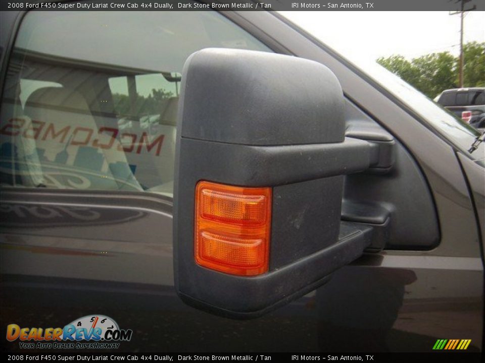 2008 Ford F450 Super Duty Lariat Crew Cab 4x4 Dually Dark Stone Brown Metallic / Tan Photo #6