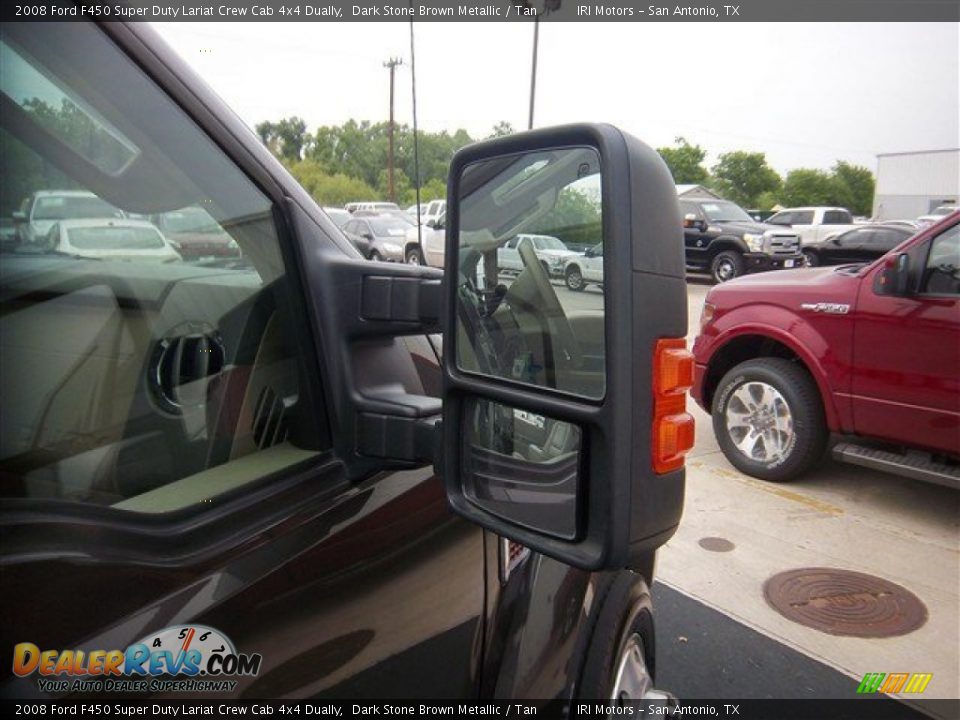 2008 Ford F450 Super Duty Lariat Crew Cab 4x4 Dually Dark Stone Brown Metallic / Tan Photo #7