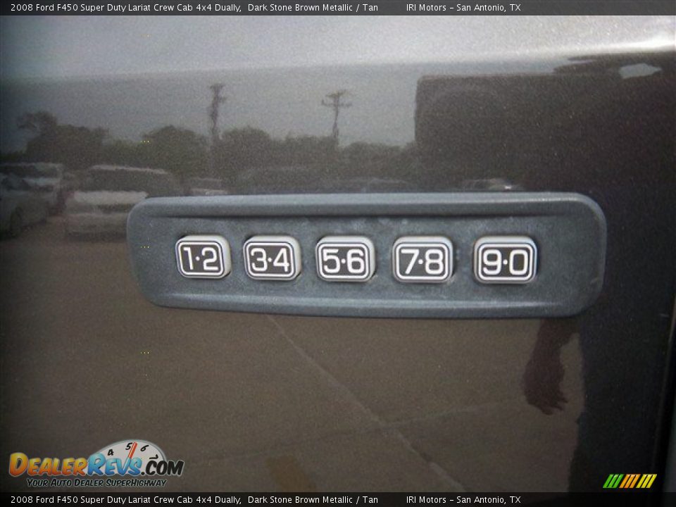 2008 Ford F450 Super Duty Lariat Crew Cab 4x4 Dually Dark Stone Brown Metallic / Tan Photo #14