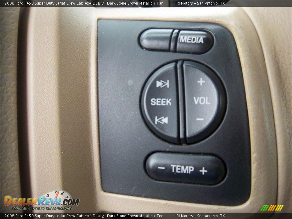 2008 Ford F450 Super Duty Lariat Crew Cab 4x4 Dually Dark Stone Brown Metallic / Tan Photo #27