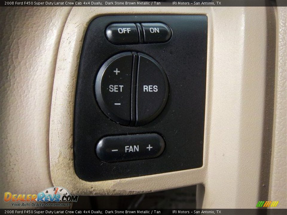 2008 Ford F450 Super Duty Lariat Crew Cab 4x4 Dually Dark Stone Brown Metallic / Tan Photo #28