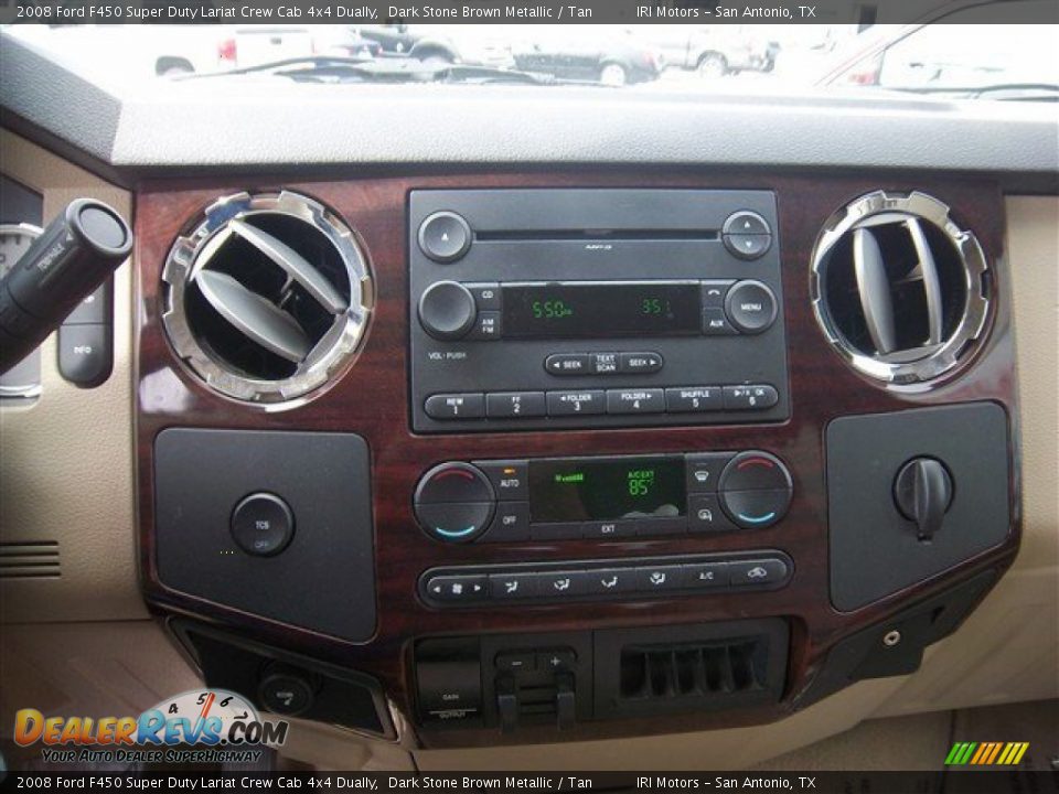 2008 Ford F450 Super Duty Lariat Crew Cab 4x4 Dually Dark Stone Brown Metallic / Tan Photo #30