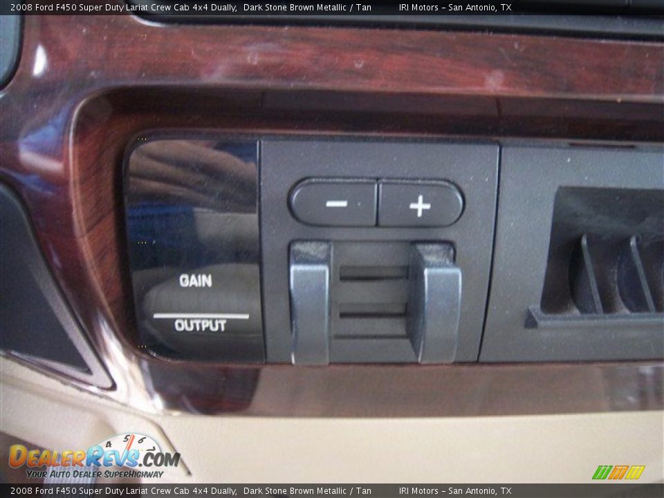 2008 Ford F450 Super Duty Lariat Crew Cab 4x4 Dually Dark Stone Brown Metallic / Tan Photo #33