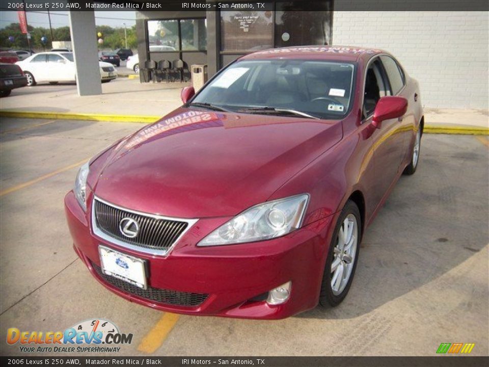 2006 Lexus IS 250 AWD Matador Red Mica / Black Photo #1