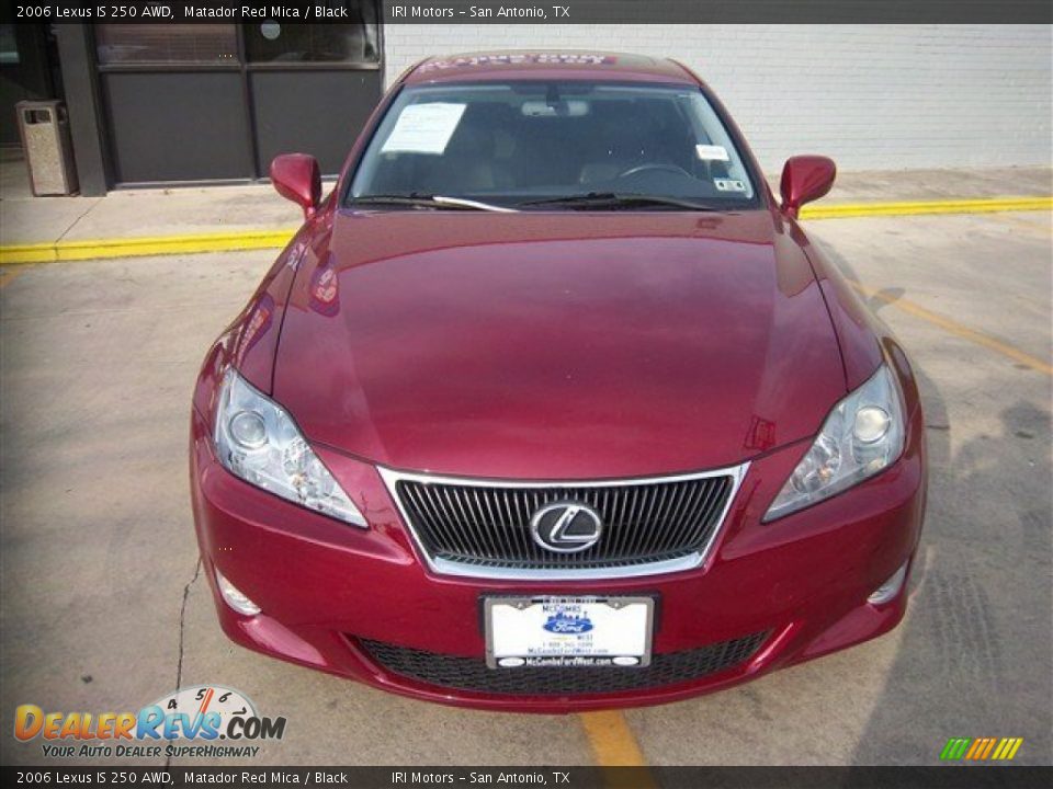 2006 Lexus IS 250 AWD Matador Red Mica / Black Photo #2