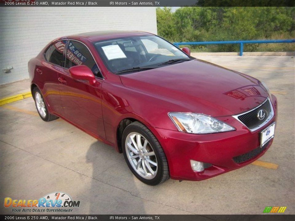 2006 Lexus IS 250 AWD Matador Red Mica / Black Photo #3