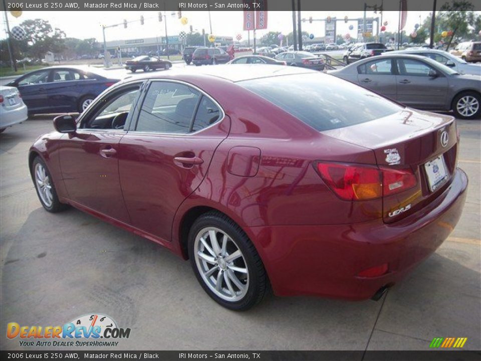2006 Lexus IS 250 AWD Matador Red Mica / Black Photo #8