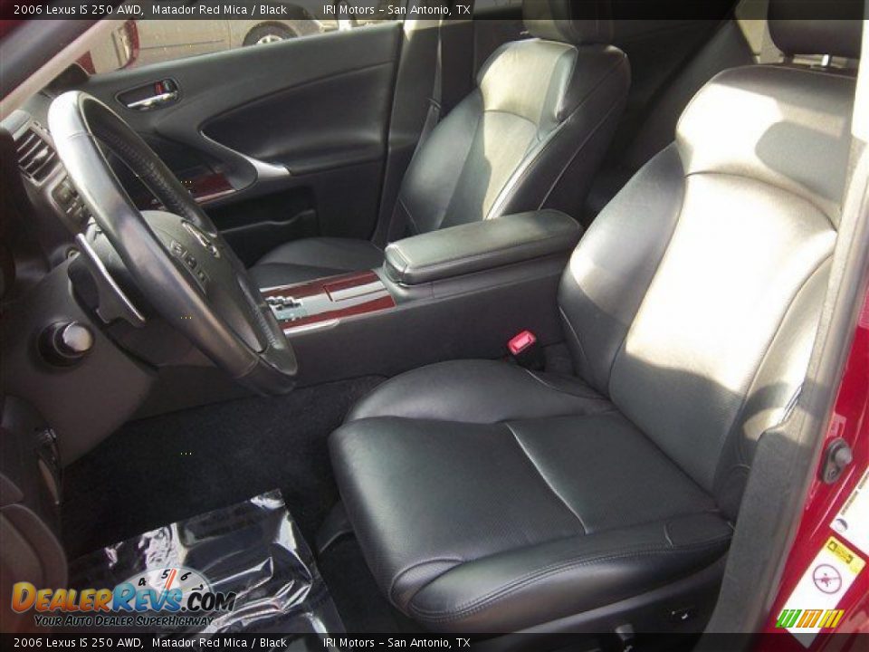 2006 Lexus IS 250 AWD Matador Red Mica / Black Photo #13