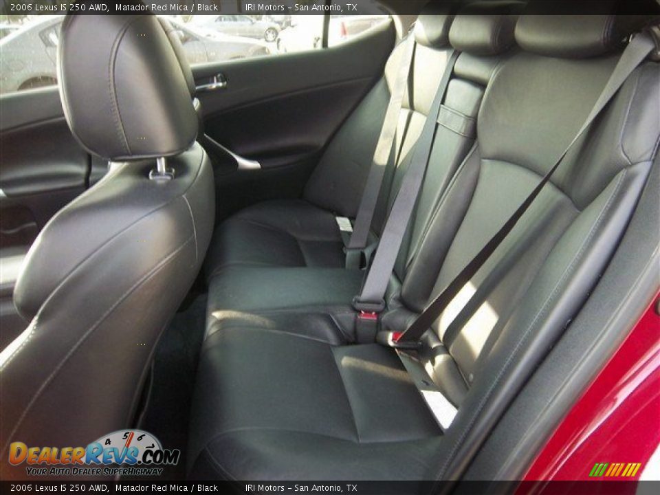 2006 Lexus IS 250 AWD Matador Red Mica / Black Photo #16