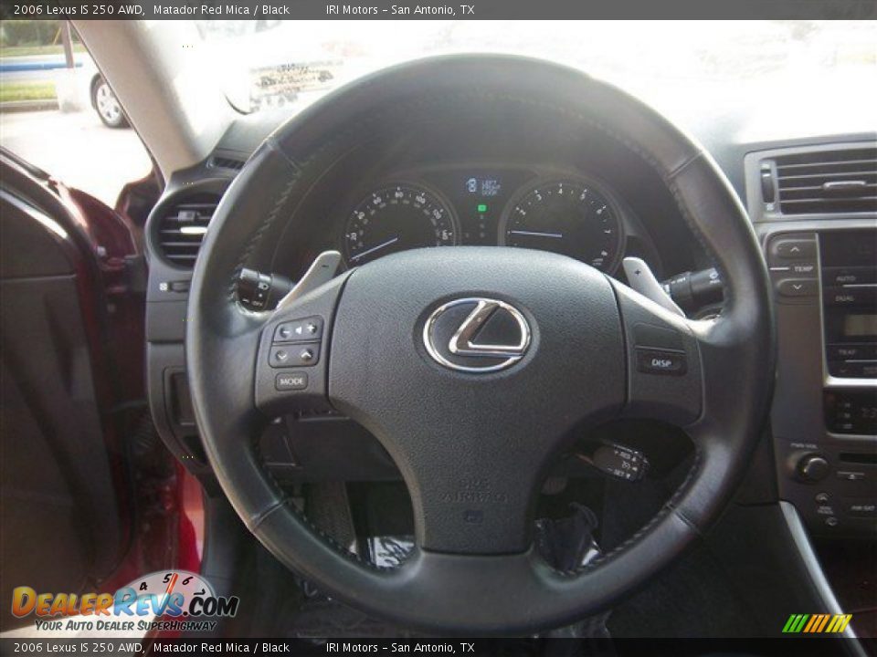 2006 Lexus IS 250 AWD Matador Red Mica / Black Photo #22
