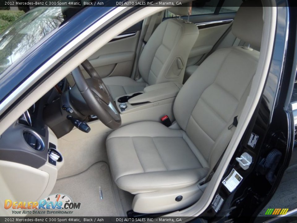 2012 Mercedes-Benz C 300 Sport 4Matic Black / Ash Photo #6