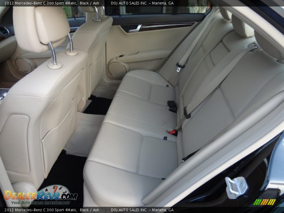 2012 Mercedes-Benz C 300 Sport 4Matic Black / Ash Photo #8