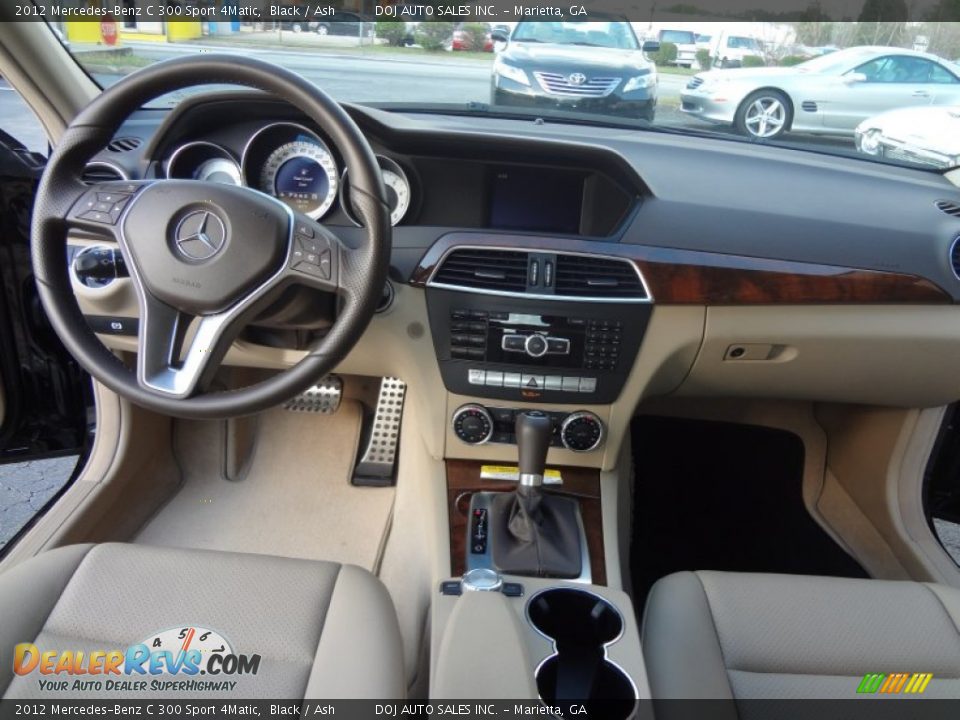 2012 Mercedes-Benz C 300 Sport 4Matic Black / Ash Photo #9
