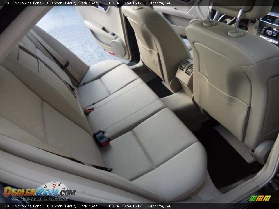 2012 Mercedes-Benz C 300 Sport 4Matic Black / Ash Photo #16