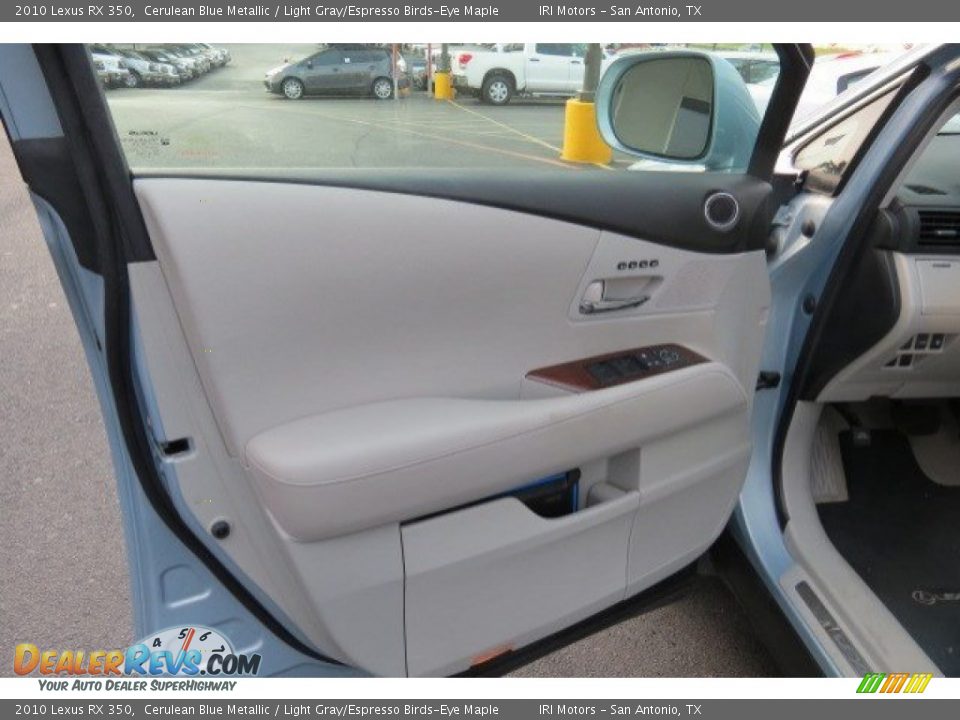 2010 Lexus RX 350 Cerulean Blue Metallic / Light Gray/Espresso Birds-Eye Maple Photo #10
