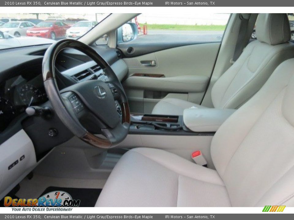 2010 Lexus RX 350 Cerulean Blue Metallic / Light Gray/Espresso Birds-Eye Maple Photo #11