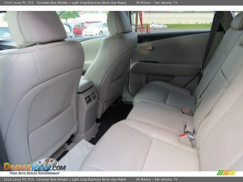 2010 Lexus RX 350 Cerulean Blue Metallic / Light Gray/Espresso Birds-Eye Maple Photo #12