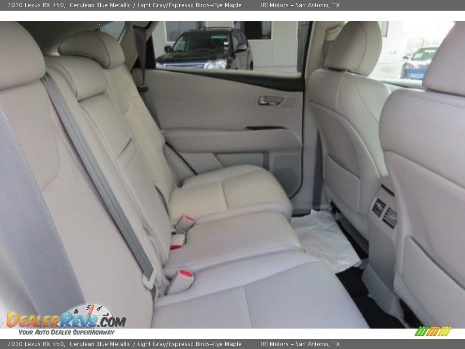 2010 Lexus RX 350 Cerulean Blue Metallic / Light Gray/Espresso Birds-Eye Maple Photo #14