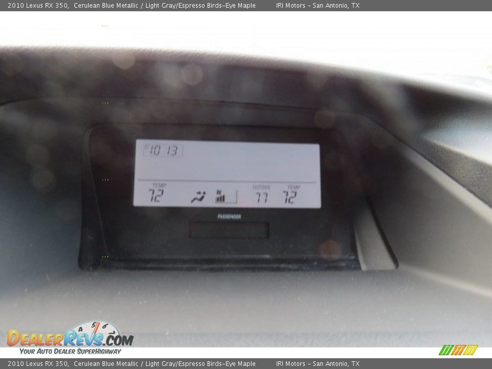 2010 Lexus RX 350 Cerulean Blue Metallic / Light Gray/Espresso Birds-Eye Maple Photo #15