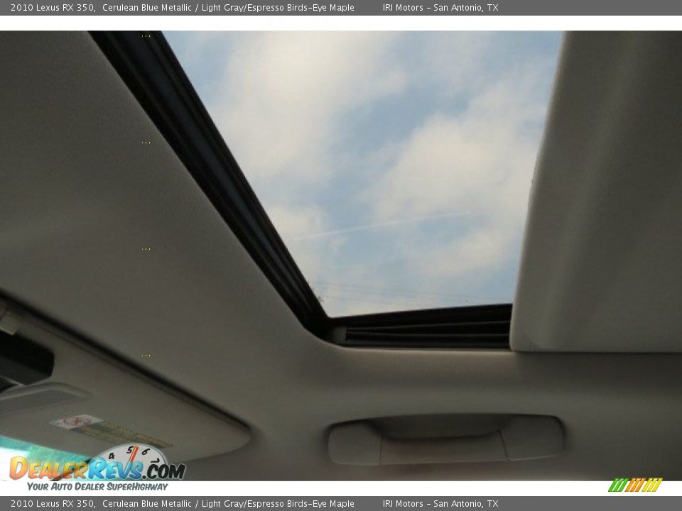 2010 Lexus RX 350 Cerulean Blue Metallic / Light Gray/Espresso Birds-Eye Maple Photo #17