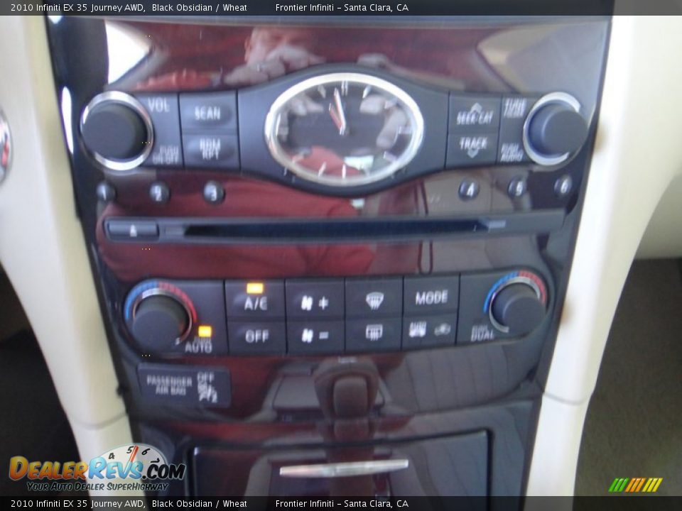 2010 Infiniti EX 35 Journey AWD Black Obsidian / Wheat Photo #10