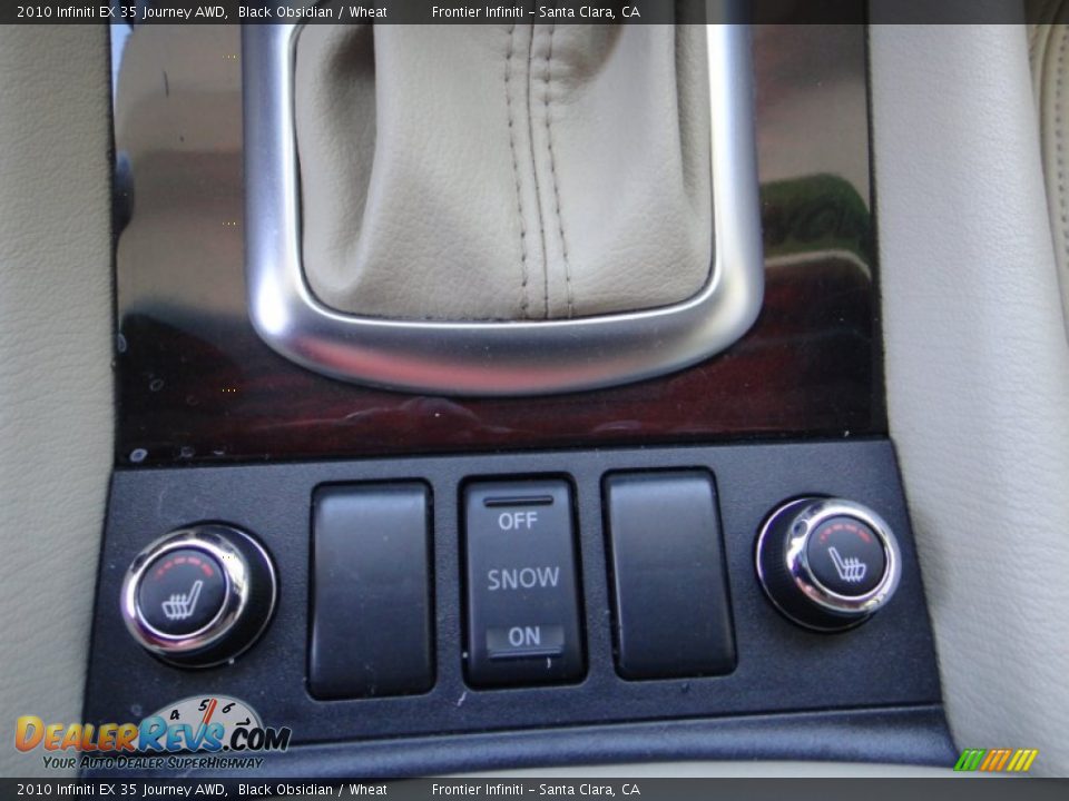 2010 Infiniti EX 35 Journey AWD Black Obsidian / Wheat Photo #13