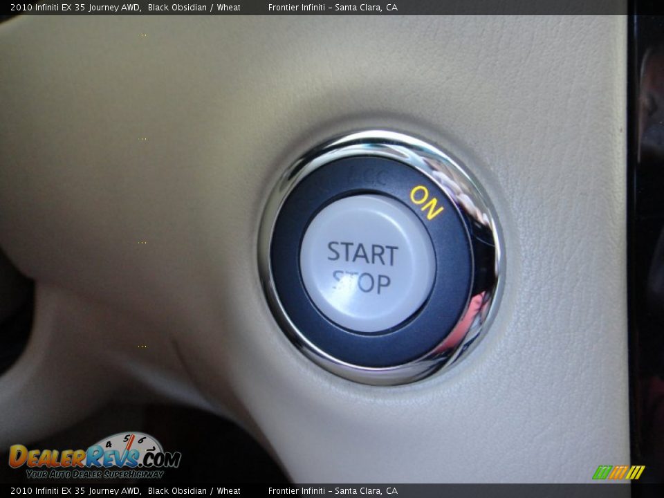 2010 Infiniti EX 35 Journey AWD Black Obsidian / Wheat Photo #14