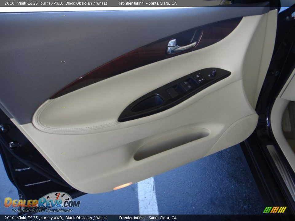 2010 Infiniti EX 35 Journey AWD Black Obsidian / Wheat Photo #18