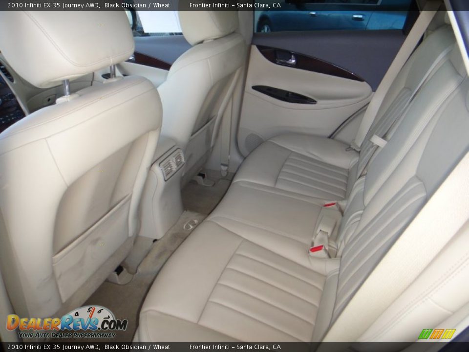 2010 Infiniti EX 35 Journey AWD Black Obsidian / Wheat Photo #19