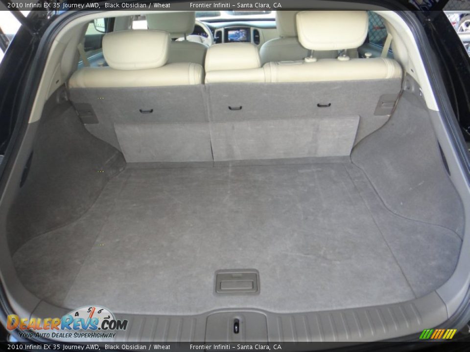 2010 Infiniti EX 35 Journey AWD Black Obsidian / Wheat Photo #21