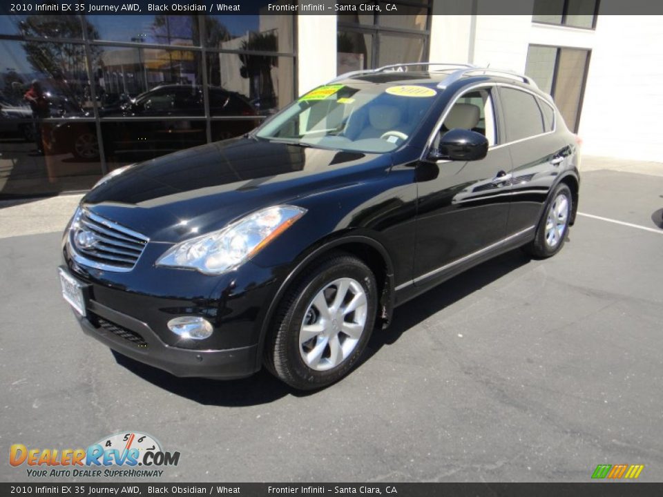 2010 Infiniti EX 35 Journey AWD Black Obsidian / Wheat Photo #22