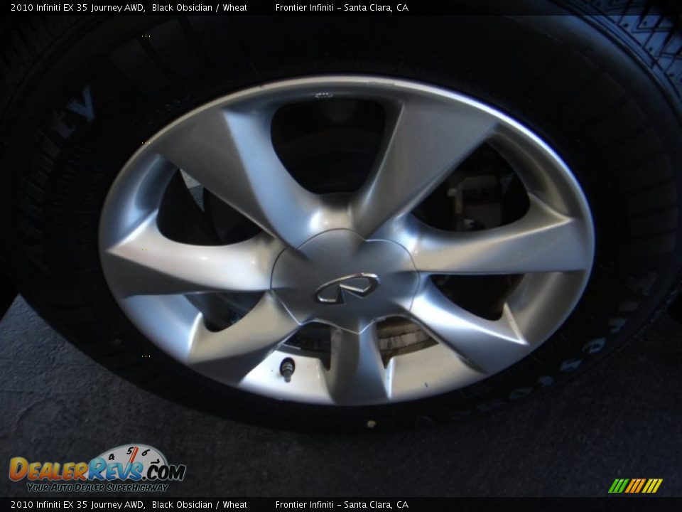 2010 Infiniti EX 35 Journey AWD Black Obsidian / Wheat Photo #23