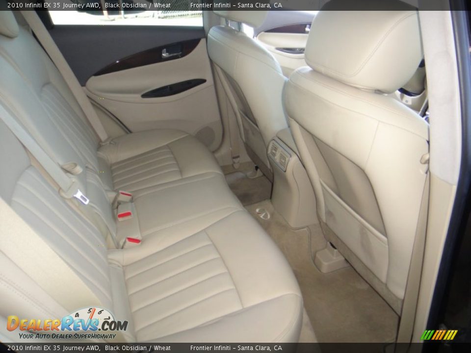 2010 Infiniti EX 35 Journey AWD Black Obsidian / Wheat Photo #24