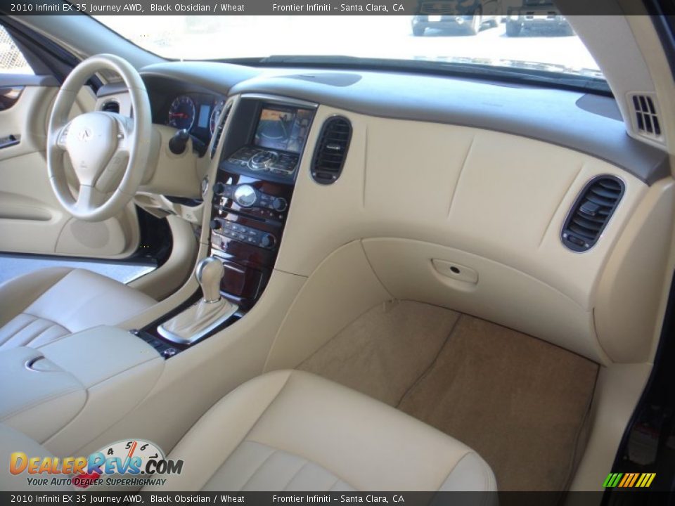 2010 Infiniti EX 35 Journey AWD Black Obsidian / Wheat Photo #26