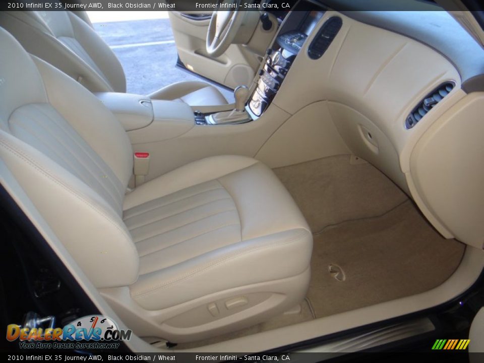 2010 Infiniti EX 35 Journey AWD Black Obsidian / Wheat Photo #27