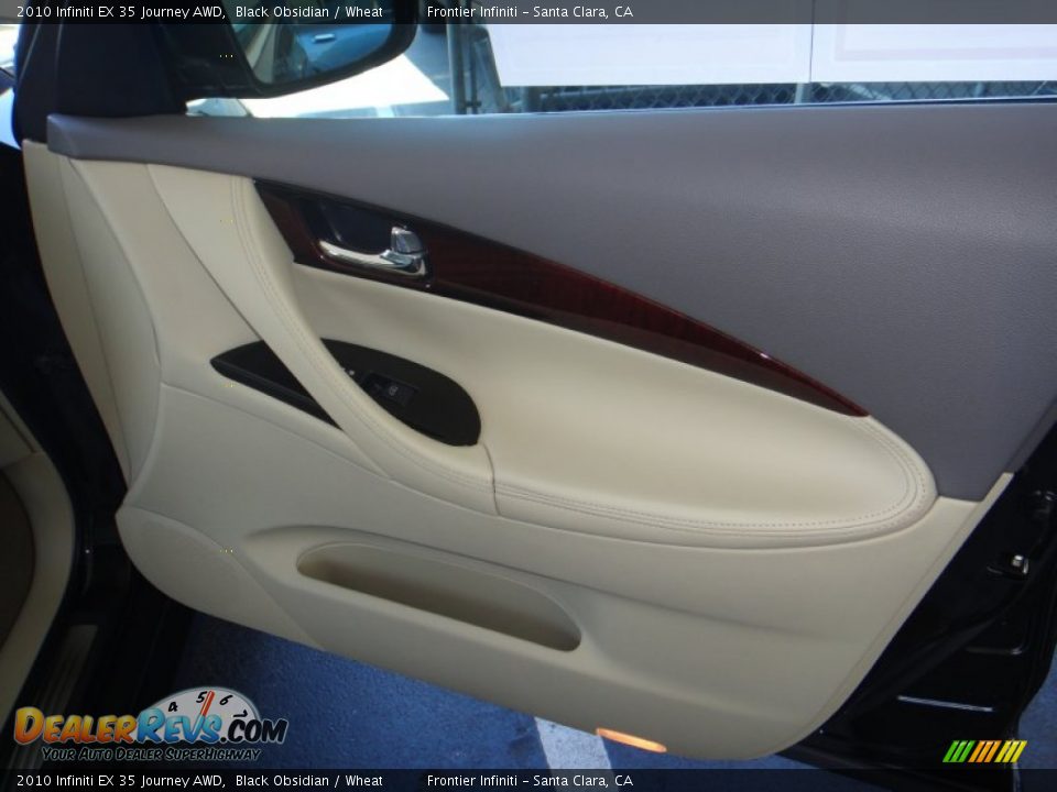 2010 Infiniti EX 35 Journey AWD Black Obsidian / Wheat Photo #28