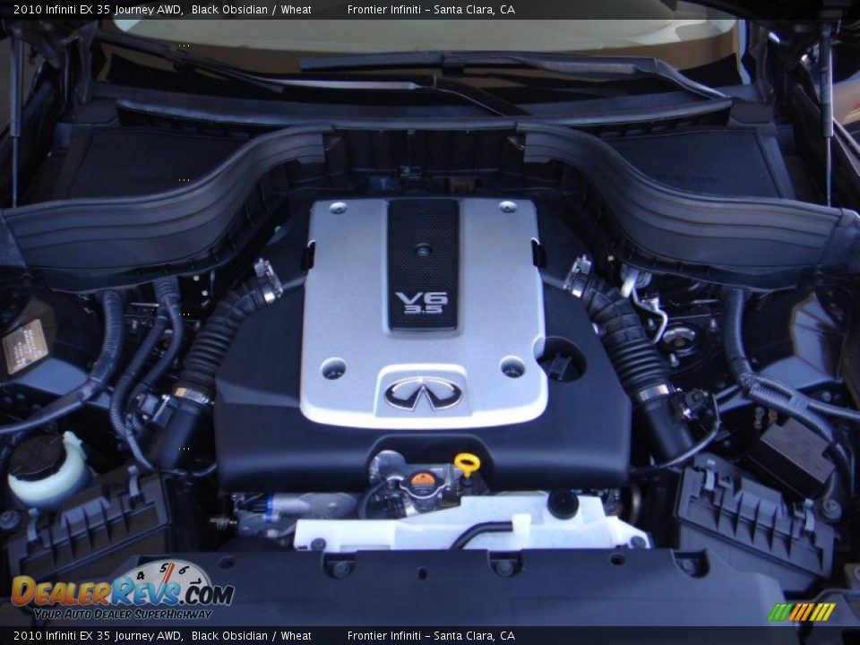 2010 Infiniti EX 35 Journey AWD Black Obsidian / Wheat Photo #30